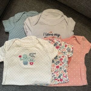 Newborn girls onsies